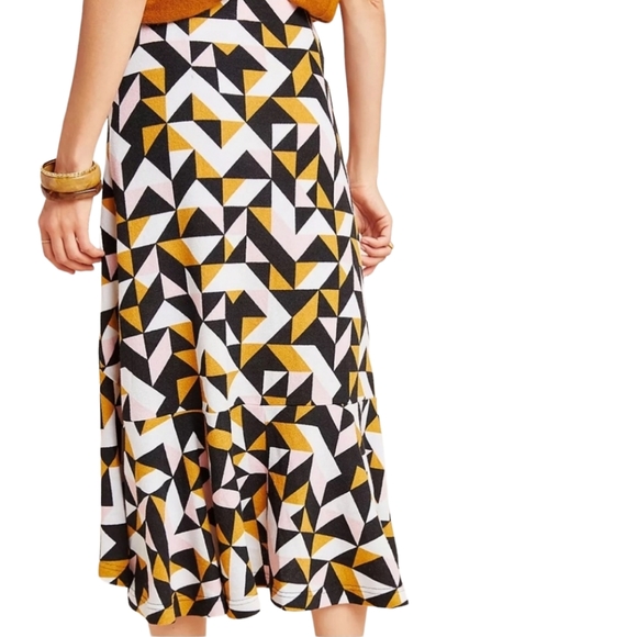 Anthropologie | Maeve Tanya Knit Ruffled Midi Length Skirt (Size Large) - Picture 14 of 14